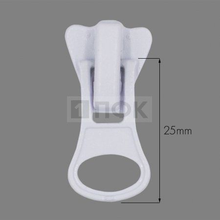 Бегунок трактор тип 8 автомат цв 101 белый (уп 1000шт/5000шт) ГРУША КОРОНА