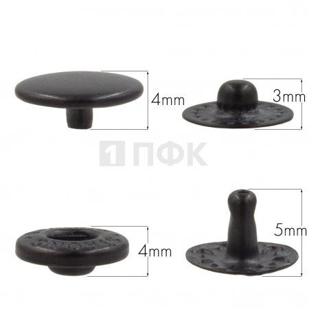 Кнопка для одежды 10мм Альфа латунь цв оксид (уп 1440шт) STRONG