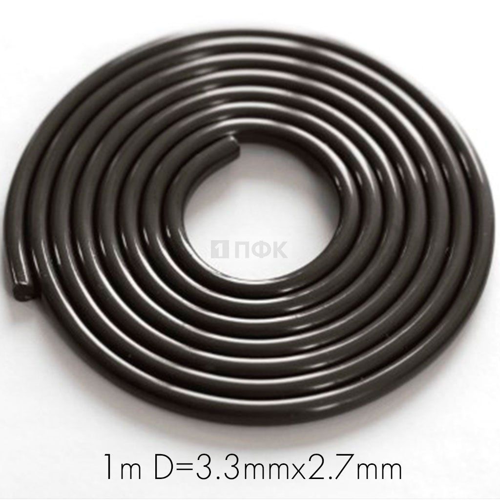 Магнитный крепеж для одежды ЖИЛКА ДВОЙНАЯ 1м D=3,3мм*2,7мм (100 пар) жесткая