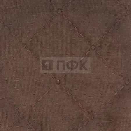 Ткань термостёжка (подкладка 190 Т, 53 г/м2 +синтепон 100 г/м2) ромб 35*35 цв т.корич 492 (рул 50 м)